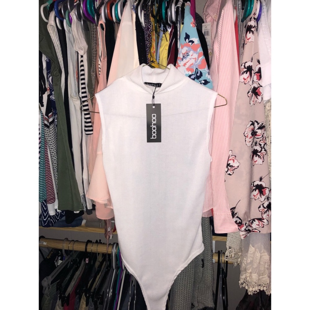 Bohoo white womens shirt